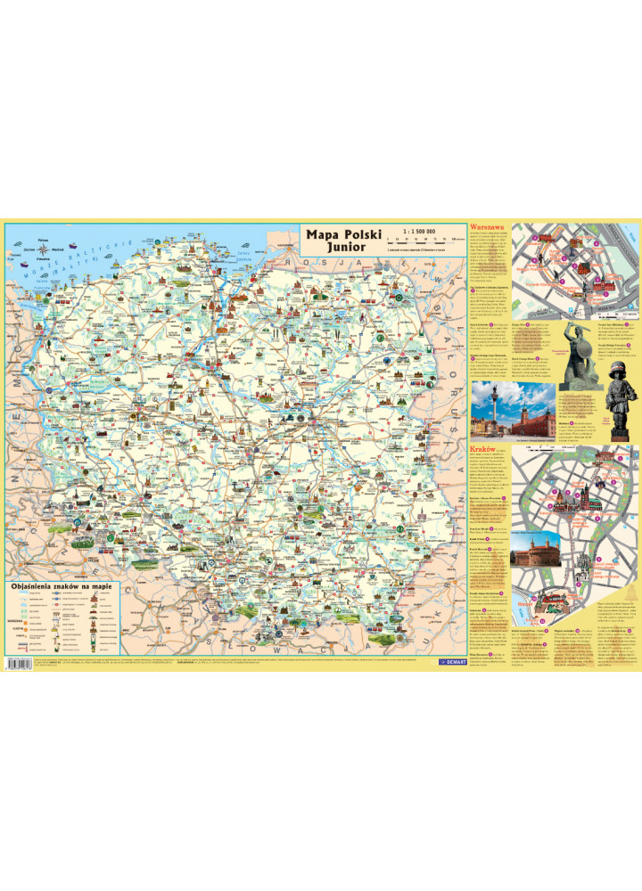 Mapa w tubie: Polska - dla dzieci