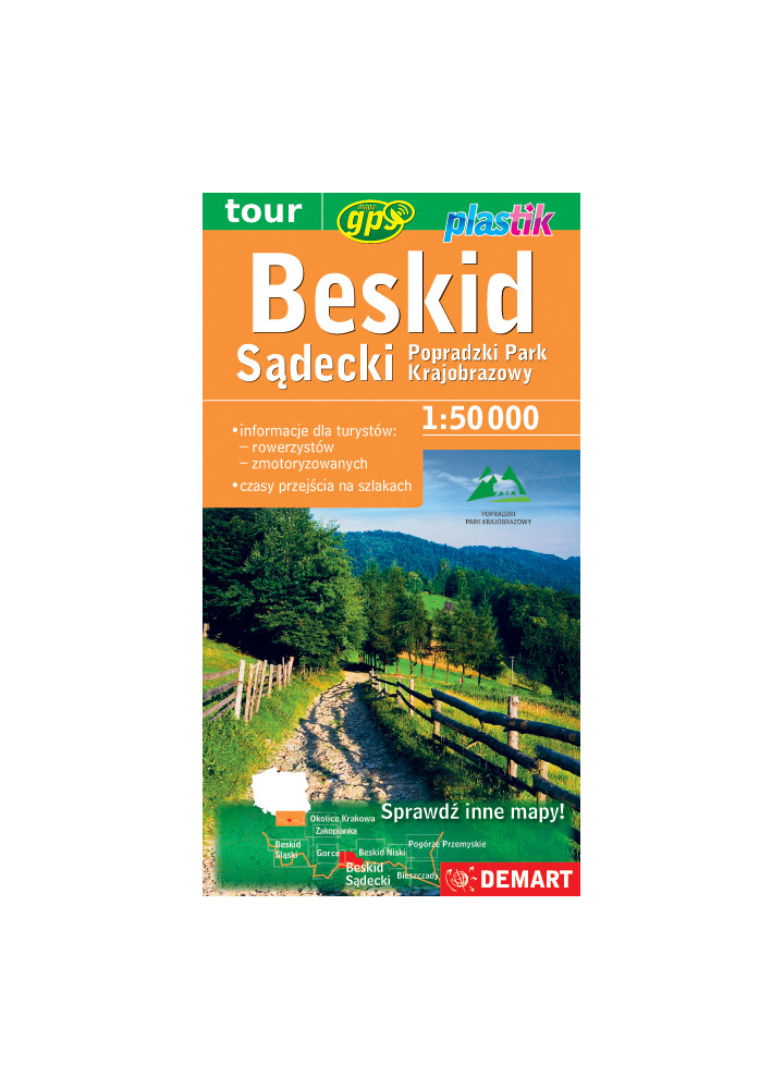 Beskid Sądecki - Mapa Turystyczna