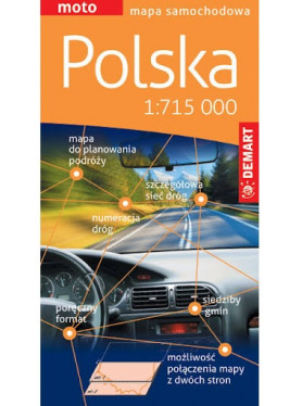 Polska - mapa samochodowa 2023