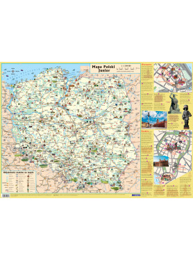 Polska - mapa turystyczna dla dzieci - Pisakiem po mapie