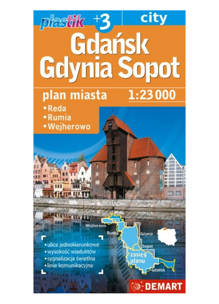Gdańsk, Gdynia, Sopot +3 - Plan miasta