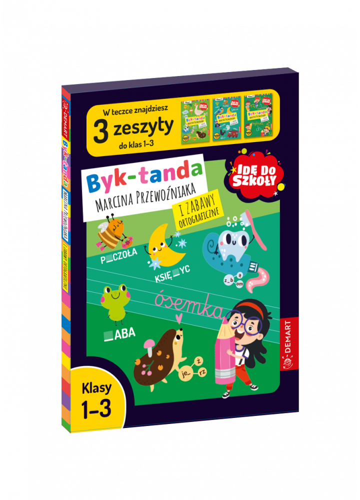 Teczka - Idę do szkoły. Byk-tanda i Zabawy Ortograficzne. Klasy 1-3