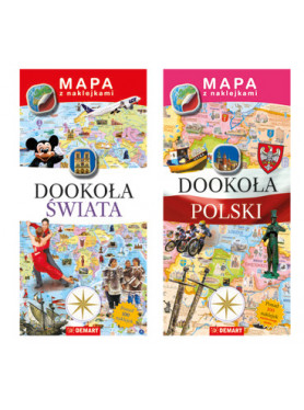 PAKIET Mapy z naklejkami x2 dowolne
