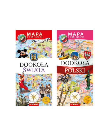 PAKIET Mapy z naklejkami x2 dowolne