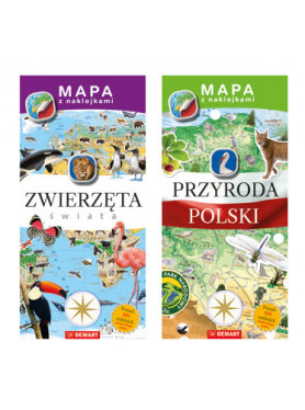 PAKIET Mapy z naklejkami x2 dowolne