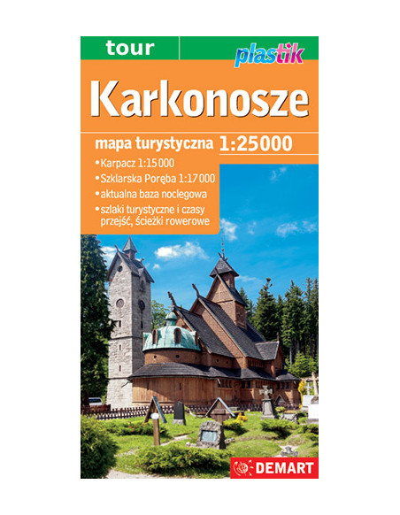 Karkonosze - Mapa Turystyczna 2025