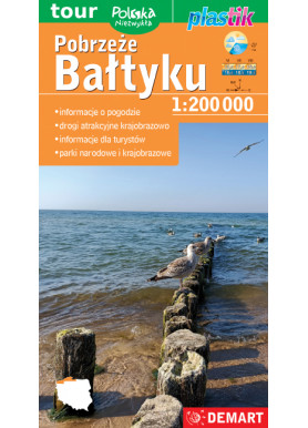 Pobrzeże Bałtyku - Mapa Turystyczna 2025