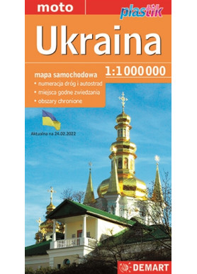 Ukraina mapa samochodowa 2024