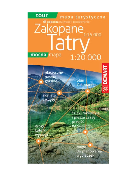 Tatry i Zakopane - Mapa Turystyczna