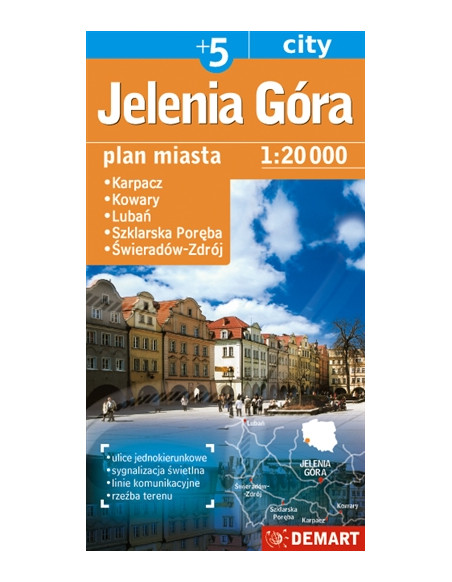 Jelenia Góra +5 - Plan miasta