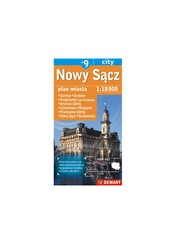 Nowy Sącz +9 - Plan miasta