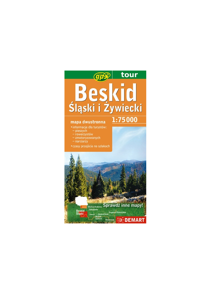 Beskid Śląski i Żywiecki - Mapa Turystyczna