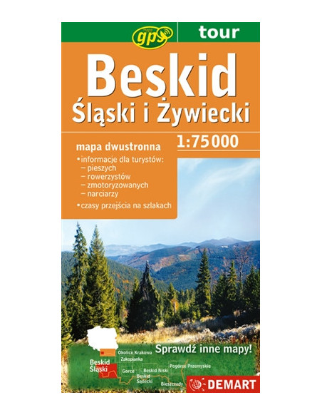 Beskid Śląski i Żywiecki - Mapa Turystyczna