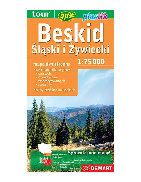 Beskid Śląski i Żywiecki - Mapa Turystyczna