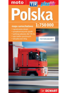 Polska TIR - mapa samochodowa