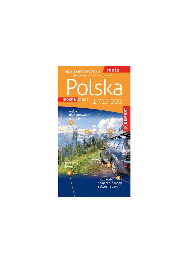 Polska - mapa samochodowa