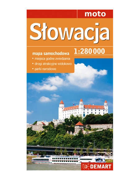 Słowacja – mapa samochodowa