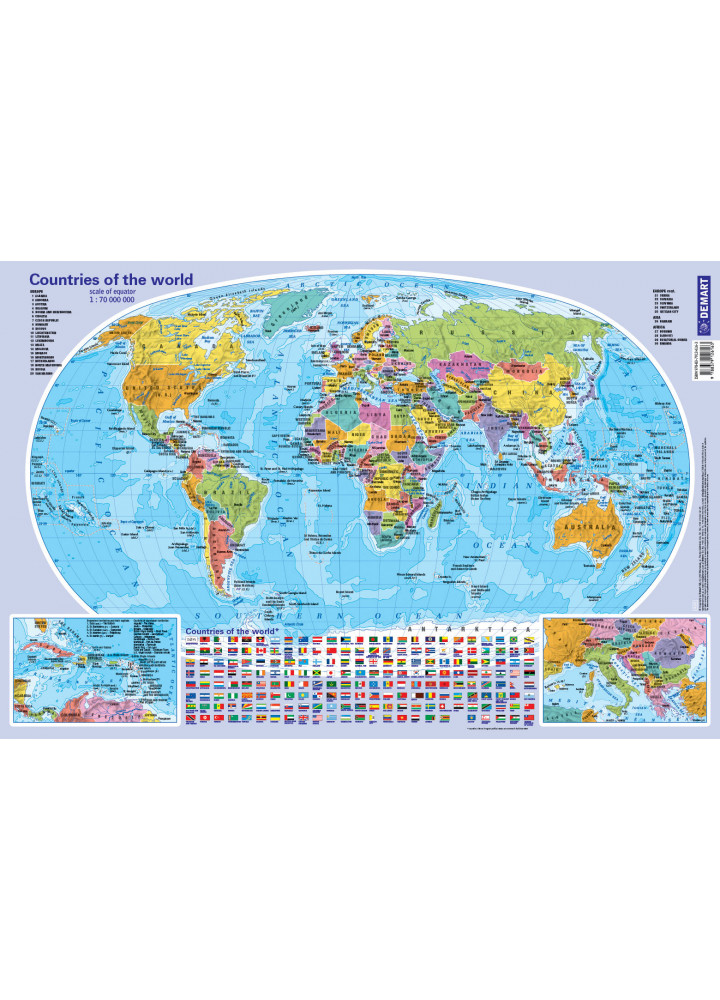 Countries of the world - Desk Pad / Świat - Podkładka na Biurko